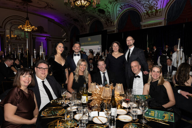 Attendees at their table