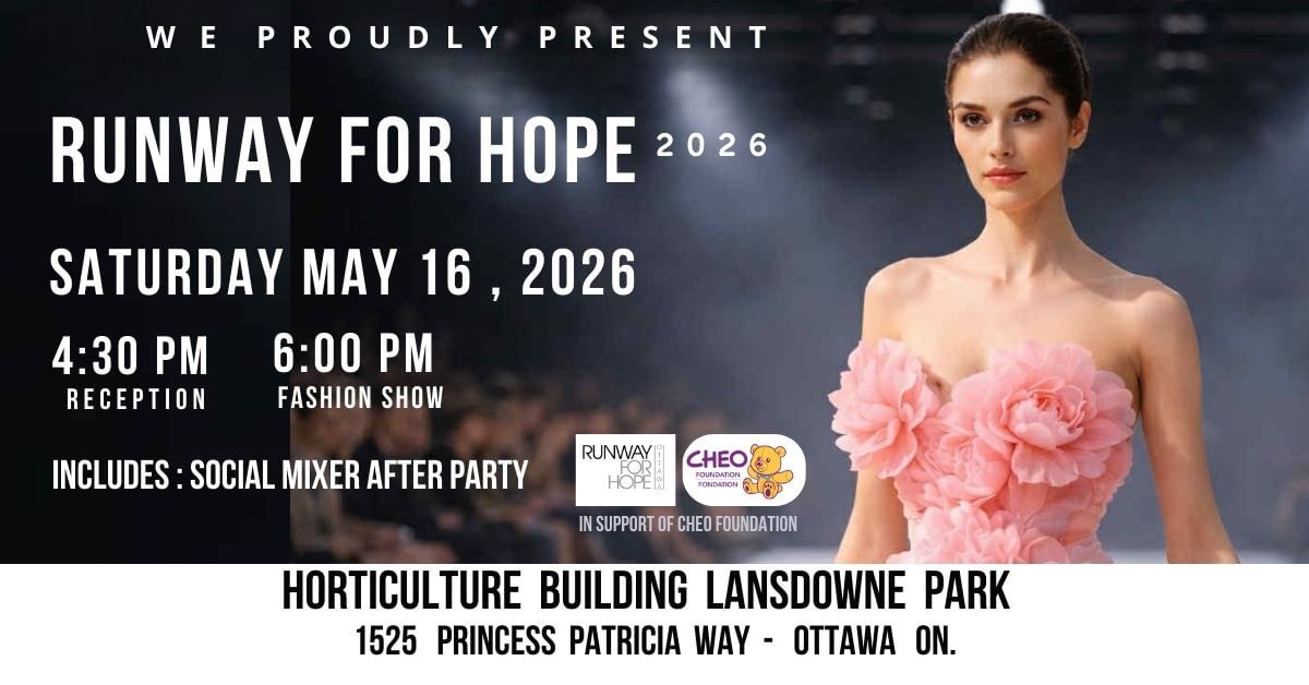 Runway for HOPE Ottawa 2026 poster