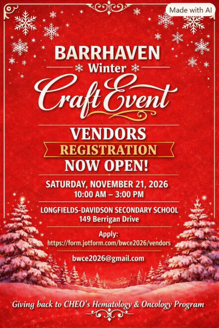 Marché artisanal d'hiver annuel de Barrhaven