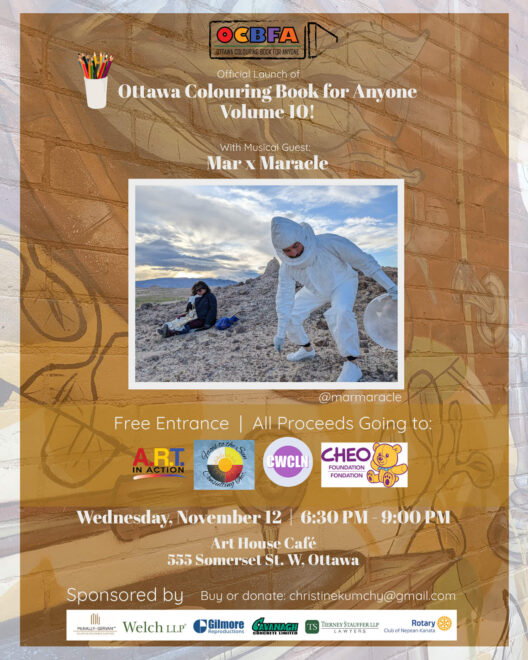 Ottawa Colouring Book for Anyone 2025: November 12 6:30-9pm