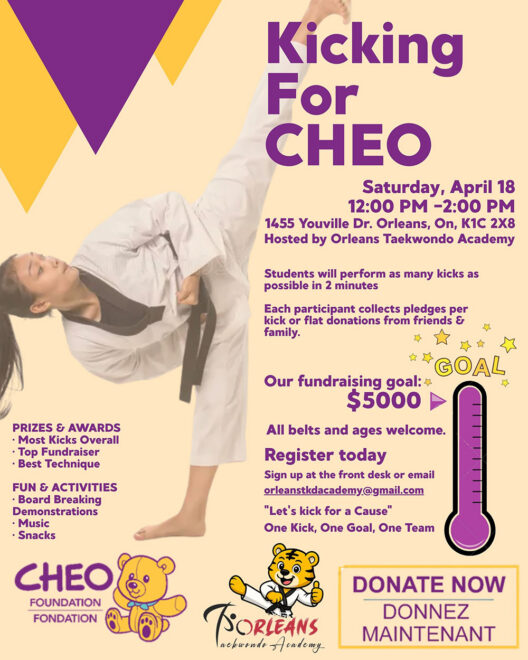 Kicking for CHEO