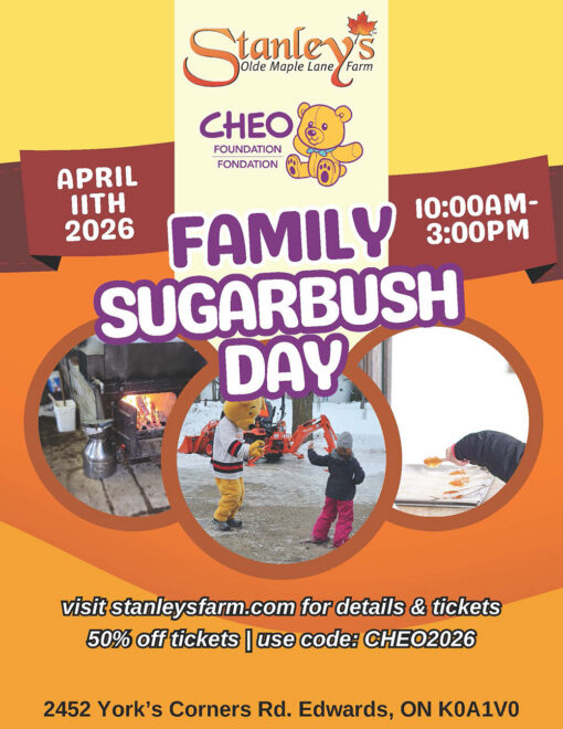 Stanely's Olde Maple Lane Farm Family Sugarbush Day: April 11th 2026 10AM-3PM