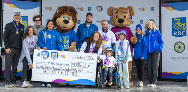RBC Race for the Kids 2026 cheque presentation